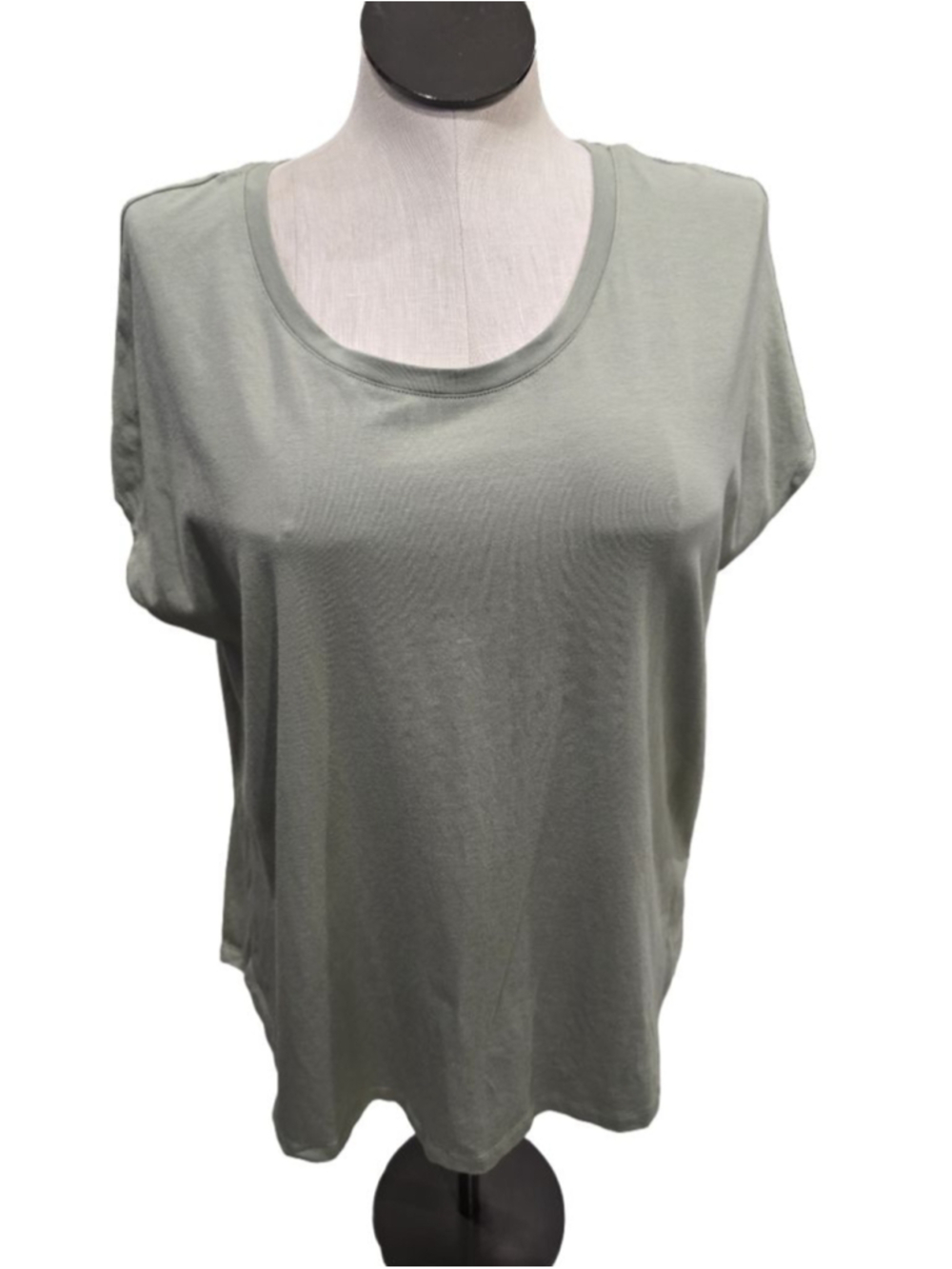 Women's Tahari Shortsleeve T-Shirt Size 1X Green
